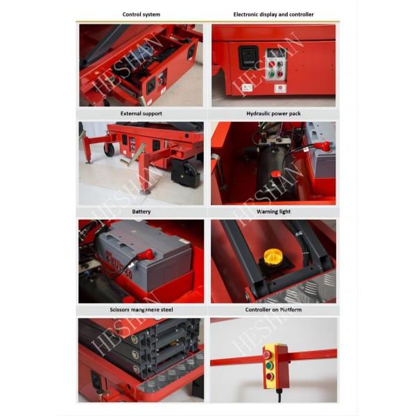 300kg Narrow Aisle Scissor Lift 4.8M Portable Hydraulic Lift Table