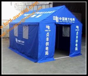 China Outdoor Steel Framed Waterproof Emergency Disaster Refugee Living Tents wholesale