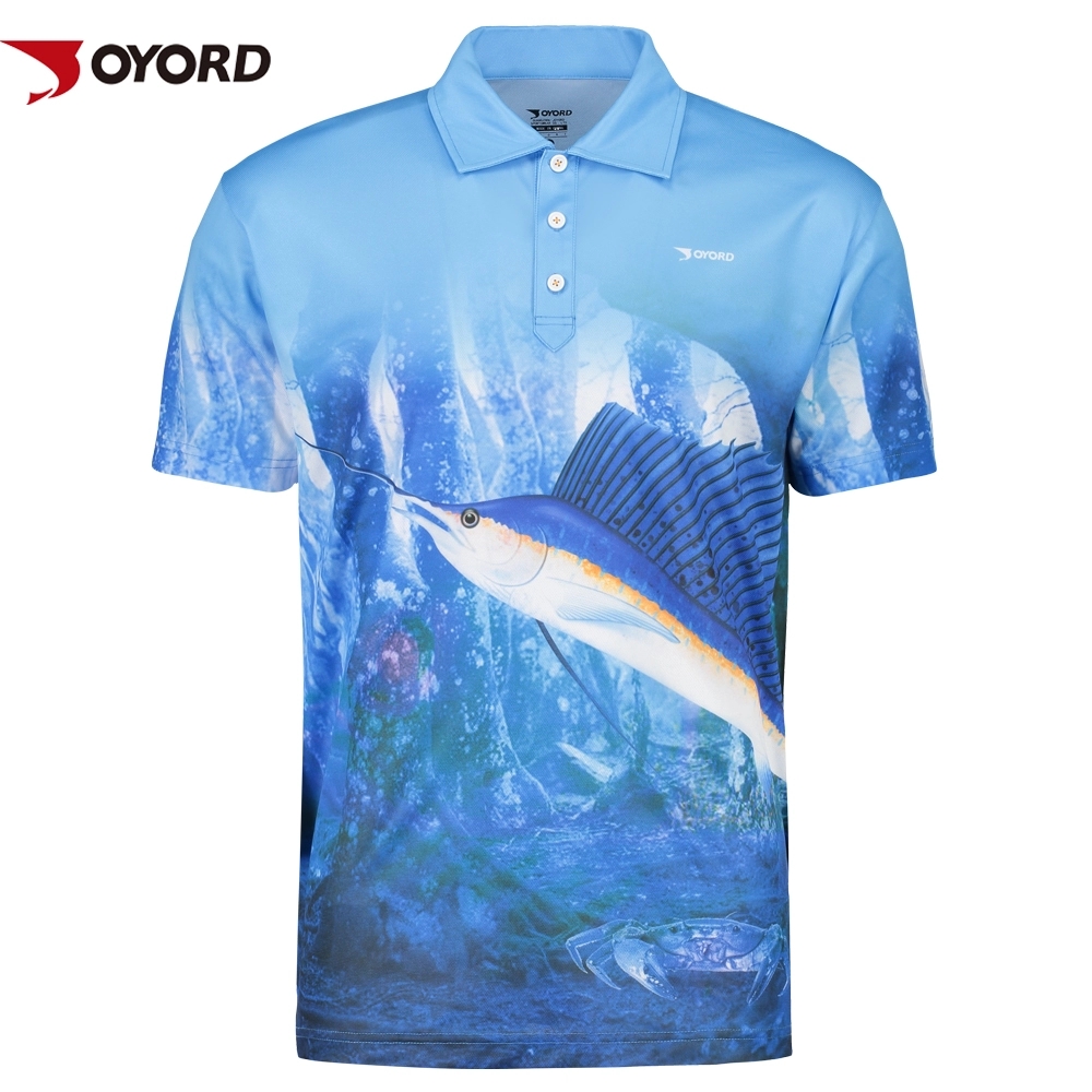 UV Protection Custom Fishing Team Shirts Quick Dry Short Sleeves Anti Bacterial