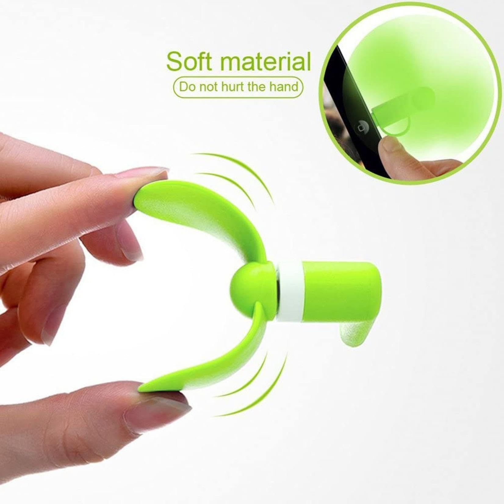 Customized Logo Mobile Phone Portable 3 In 1 USB Type C Fasting Cooling Mini Fan for 15g