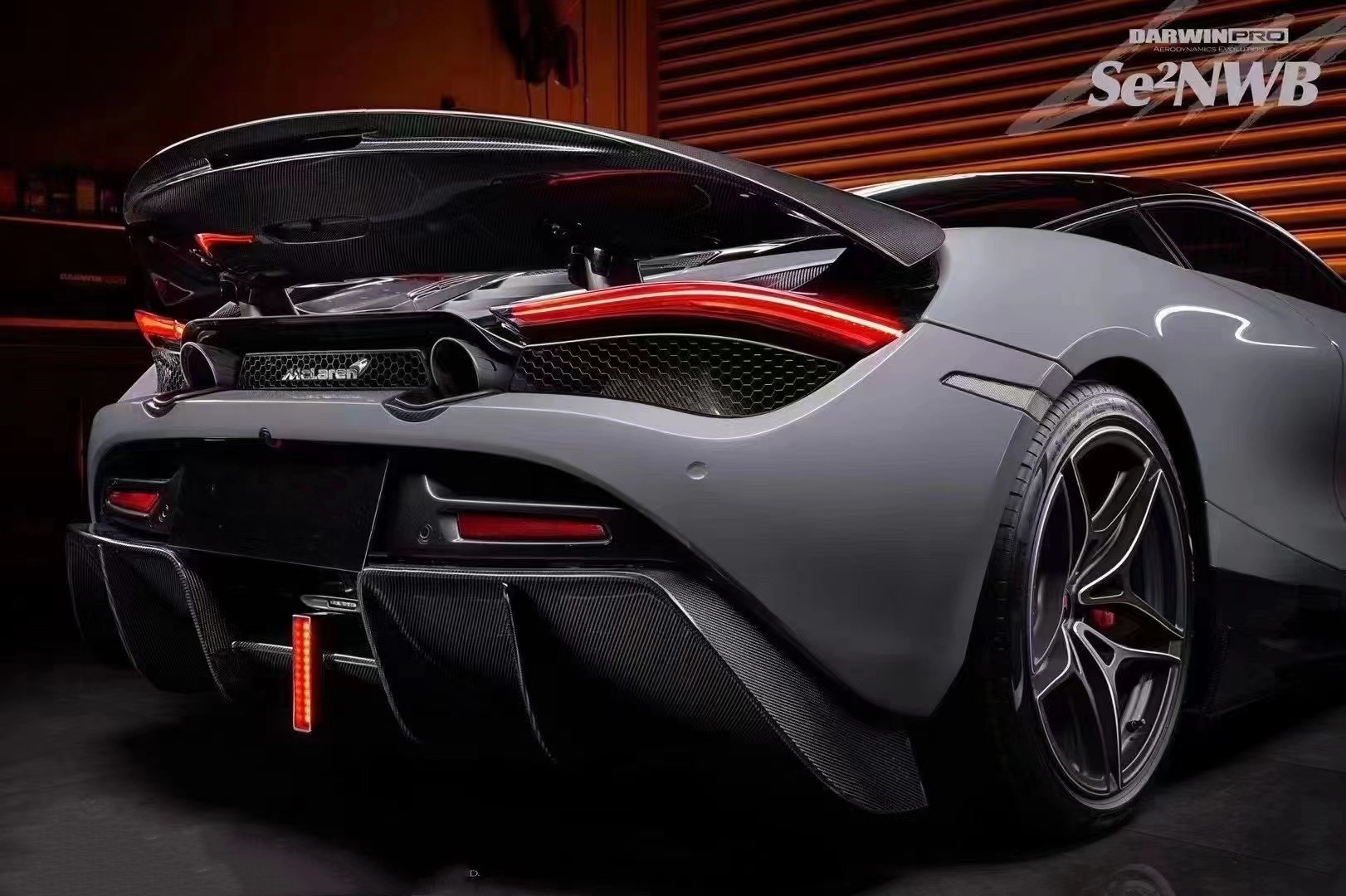 720s Mclaren Body Kit Blacksail Style Front Bumper Spoiler Lip Hood Fender