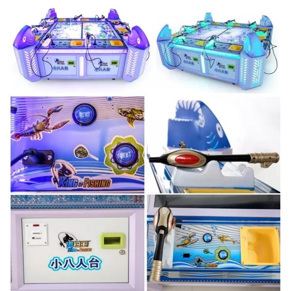 10 Players Kids Arcade Machine / Indoor Fishing King 10p Amusement Arcade Game Machine