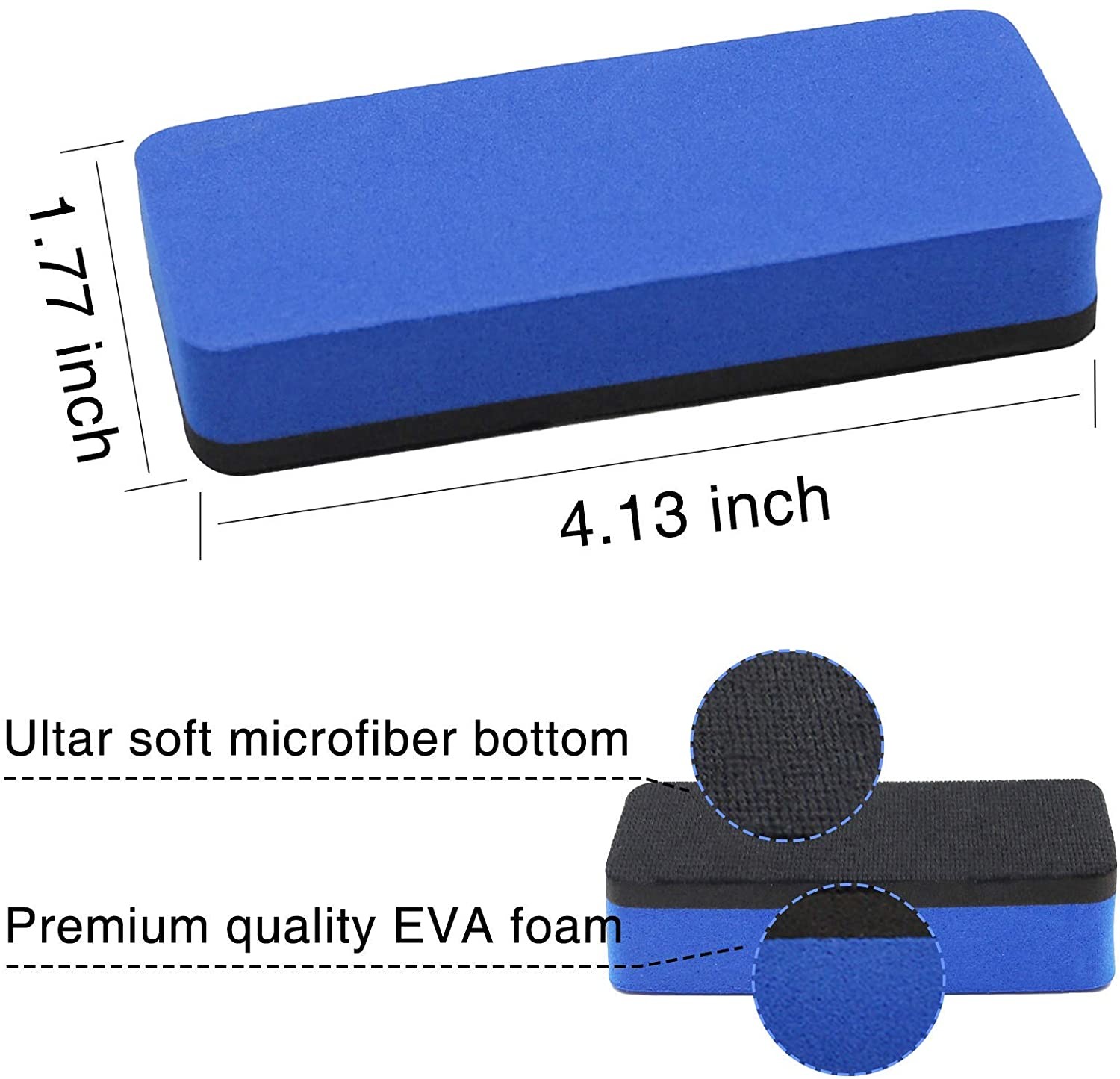 OEM small Magnetic Sponge EVA Felt Whiteboard Eraser for School Office