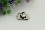 GZ factory production multi-colors square shape zinc alloy bag twist lock