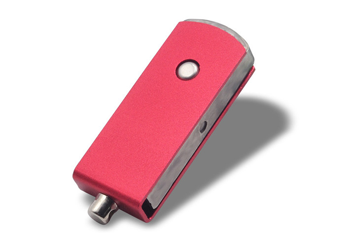 128g 3.0 Metal Flash Drive Keyring , Red Metal Usb Keychain With Laser Print Logo