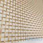 Stainless Steel Architectural Wire Mesh Facade Cladding Panels Room Dividers