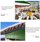 300-1000gsm PVC Tent Fabric Poultry And Livestock Farms Rolling Curtains Thermal