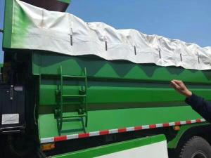 China Waterproof PVC Truck Cover / PVC Tarpaulin For Garbage Truck Cover Easy To Clean wholesale
