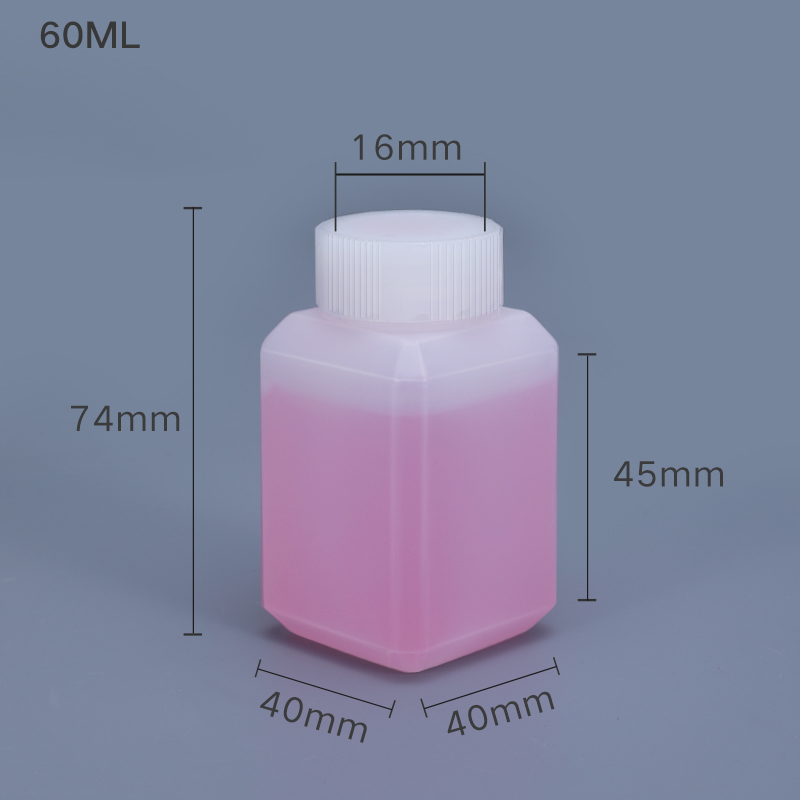 Reagent Translucent Plastic Hdpe Lab Bottles For Chemical Solvents 30ml