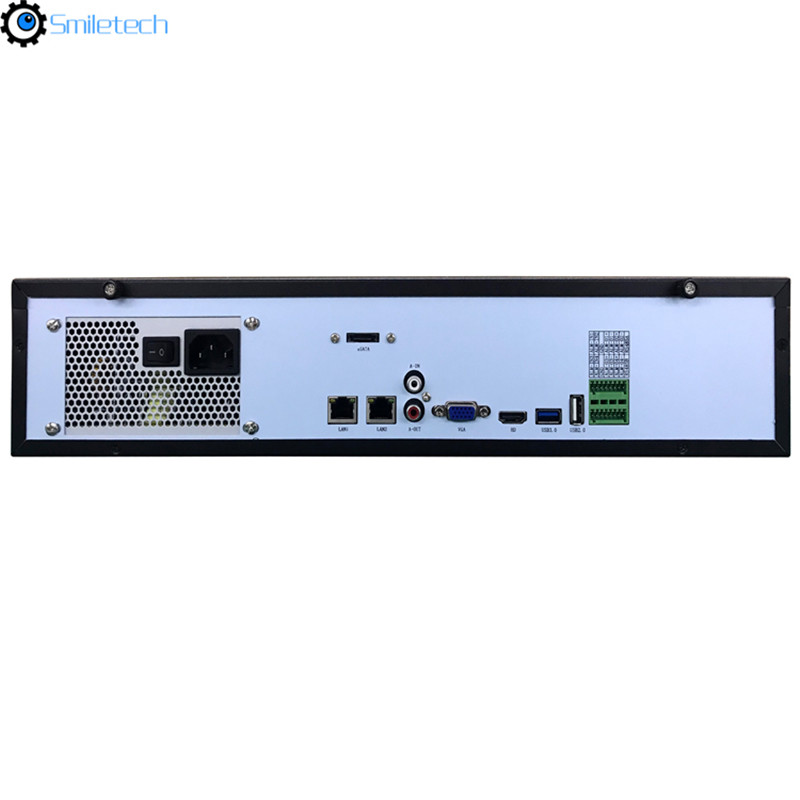 H.265 36CH 4K 5MP 9 SATA HDD 512M incoming bandwidth intelligent analysis NVR network video recorder IP camera system