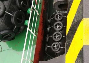 China Anti Collision Marine Pier Fenders , Polyurethane Large Round Boat Fenders wholesale