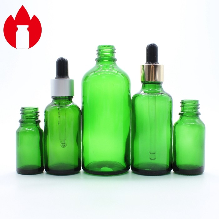 Custom 5ml-100ml Cosmetic Essential Oil Glass Bottle Vial with Dropper Caps