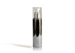 Silver Aluminum Cream Pump Bottle / Eye Serum Airless Dispenser Bottles