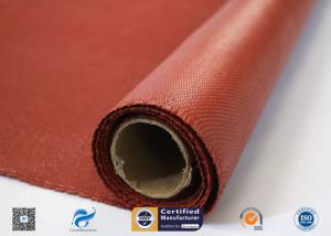 China Heat Resistance Fiberglass Fabric Roll / Silicone Coated Fiberglass Fire Protection Cloth wholesale