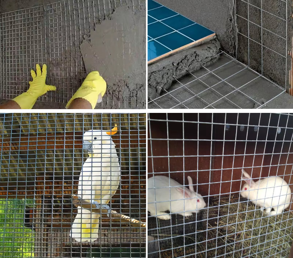 0.5m-2.0m Width Galvanized Iron Welded Wire Mesh For Road Base And Constructions Durable