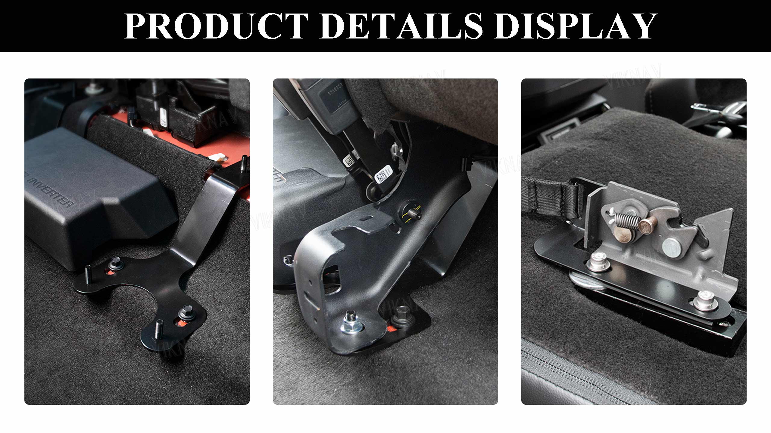 Viknav Black Adjustment Rear Seat Recline Kit Sets Suitable For Ford F150 2015-2019 Seat Adjustment