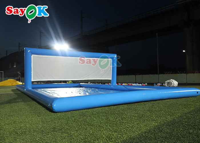 Water Park Games Large Pool Inflatable Volleyball Field Inflatable Water Tennis Court For Sport Games