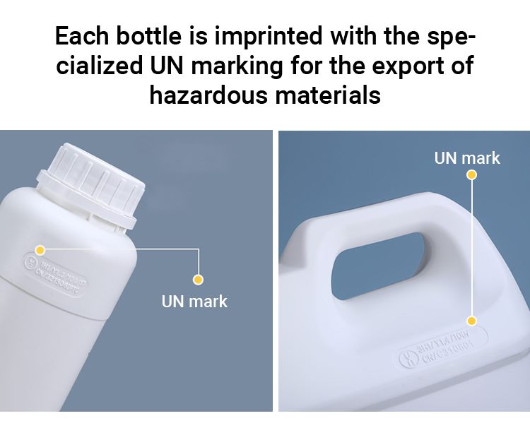 HDPE 500ml Thick Fluorinated Bottle for Chemical Reagent and Organic Solvent Packaging