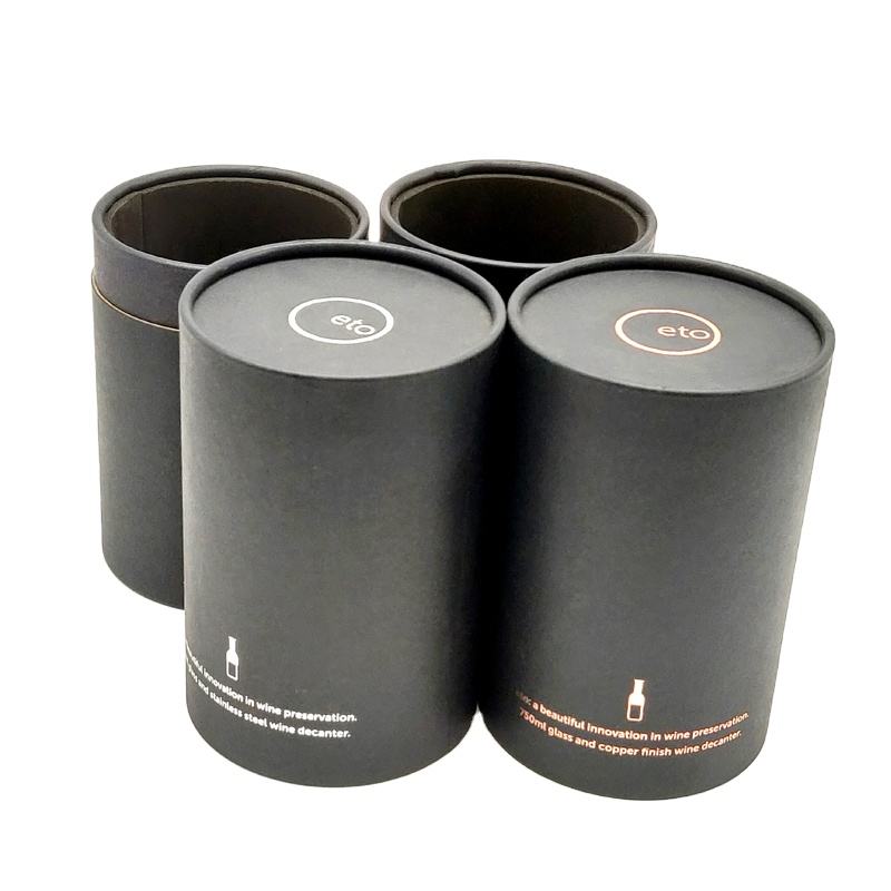 CMYK Cardboard Wine Tube Lining Aluminum Foil Velvet Pillow Inserted