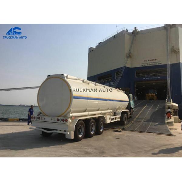 High Strength Oil Tank Trailer Overall 12,500x2,500x3,800mm Anti Corrosive Painting