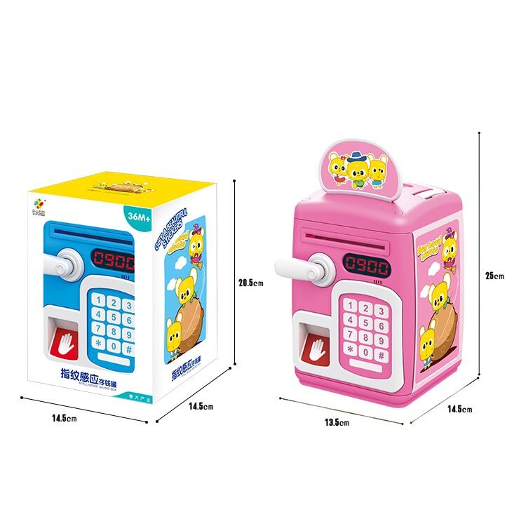 2 color Electronic Password Piggy Bank 300g 15x20cm for kids