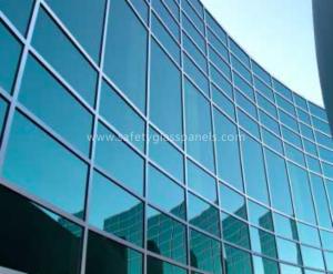 China Rectangle Clear Tempered Safety Glass 8mm , Heat Treated Glass Partition wholesale