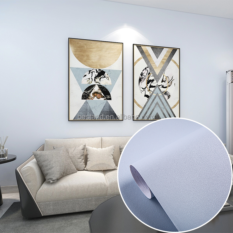 Pure Color Self Adhesive Wallpaper for Wardrobe Renovation Waterproof and Oil-proof Kitchen Contact Paper