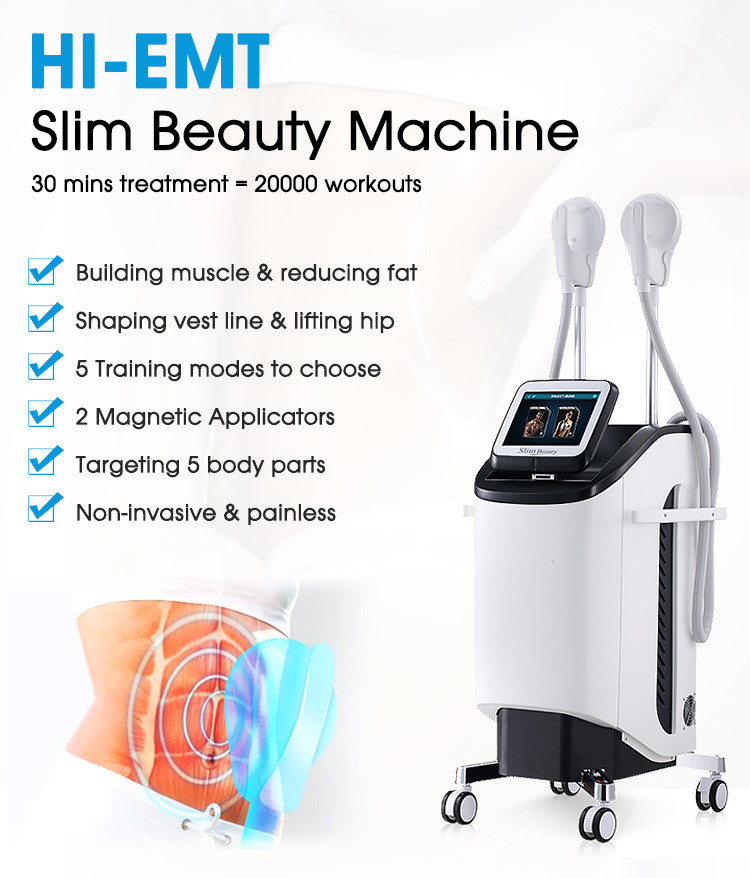 LF-445 2020 new technology hiemt ems machine High Intensity Muscle Building Body Shape Machine for clinic, salon