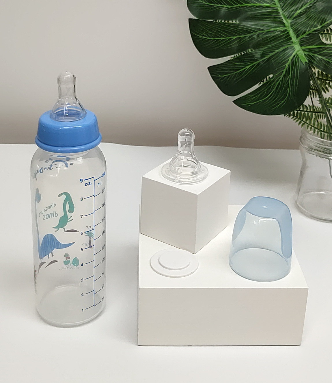 Standard 250ml 8oz PP Newborn Baby Feeding Bottle Microwave Safe
