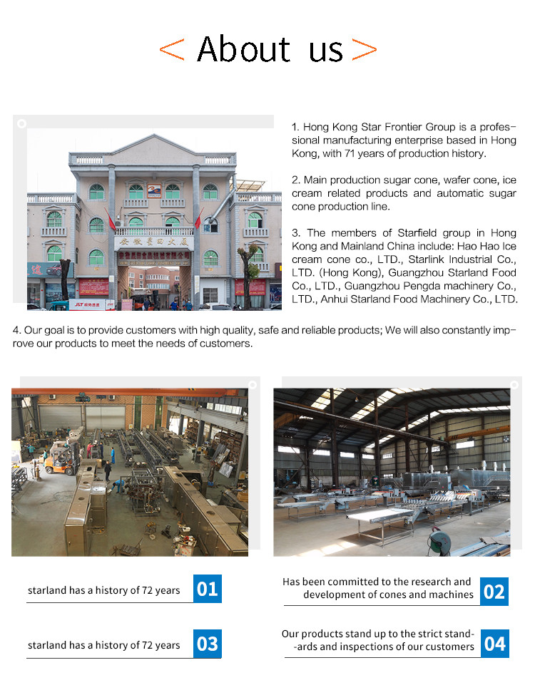 2.0hp Sugar Cone Production Line 63 Cast Iron Baking Templates Ice Cream Maker