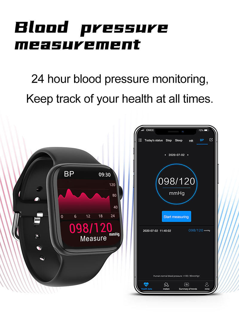 HL75 smart watch IPS Display 320x240 Health Tracking Bracelet Blood Pressure Fitness