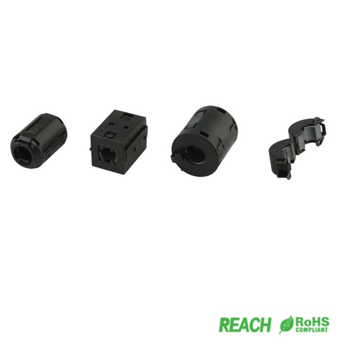Magnetic Ferrite Cable Clamps 0.28-Inch ID 7mm Wires Clip-In Design with High Performance Magnetic Materials