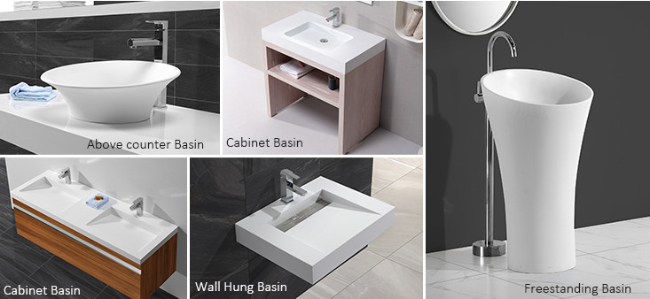 Ttwo pieces bathroom pedestal basins , ceramic wash basin OEM