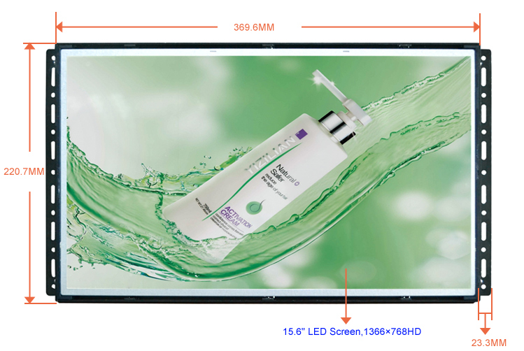 15.6 Inch Frameless / No Frame Full HD LCD Screen With Multi Function