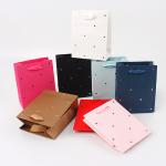 Creative brown birthday paper gift shopping bag wholesale small medium large