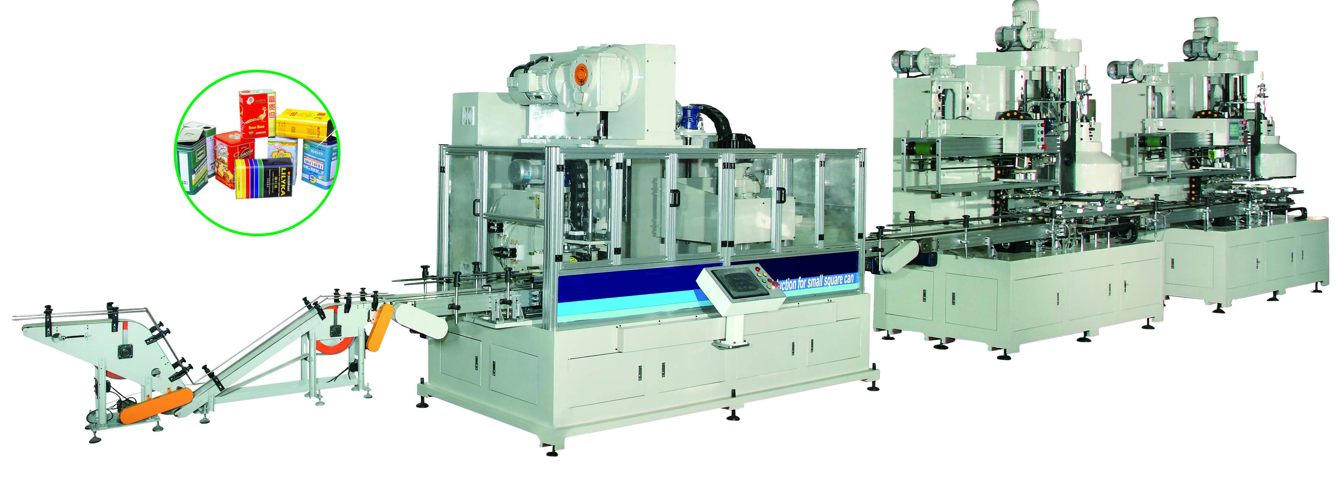Automatic Oil Square Tin Can Making Machine