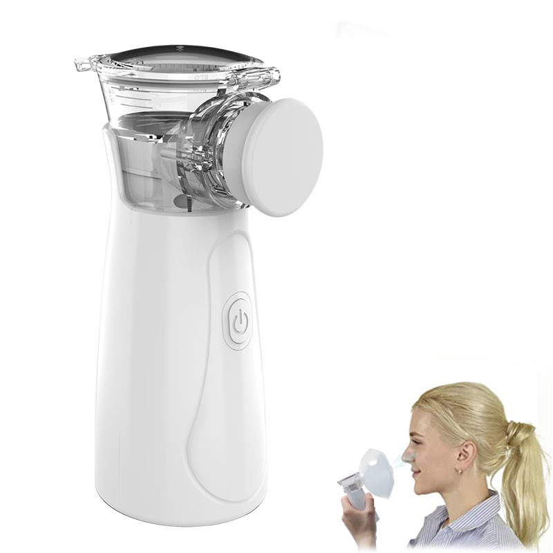 White Handheld Portable Nebulizer Molecular Silent Nebulizer Machine For Adult And Child