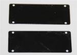 OEM Square Galvanized Stainless Steel Stamped Parts Black Color ISO9001 Standard