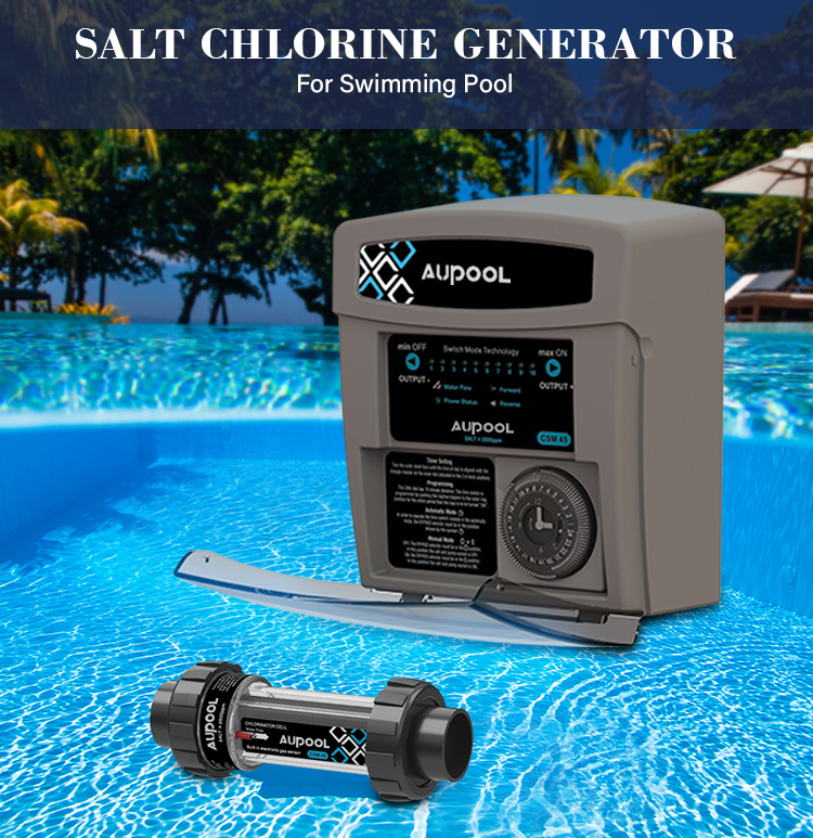 110-265VAC Swimming Pool Salt Chlorine Generator with 12.5% Sodium Hypochlorite Output