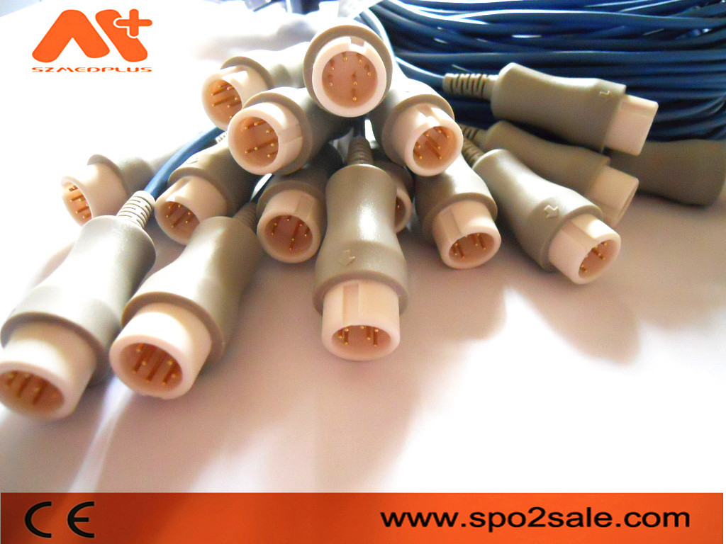 Datex Mindray Spo2 Cable szmedplus Spo2 Extension Cable Grey