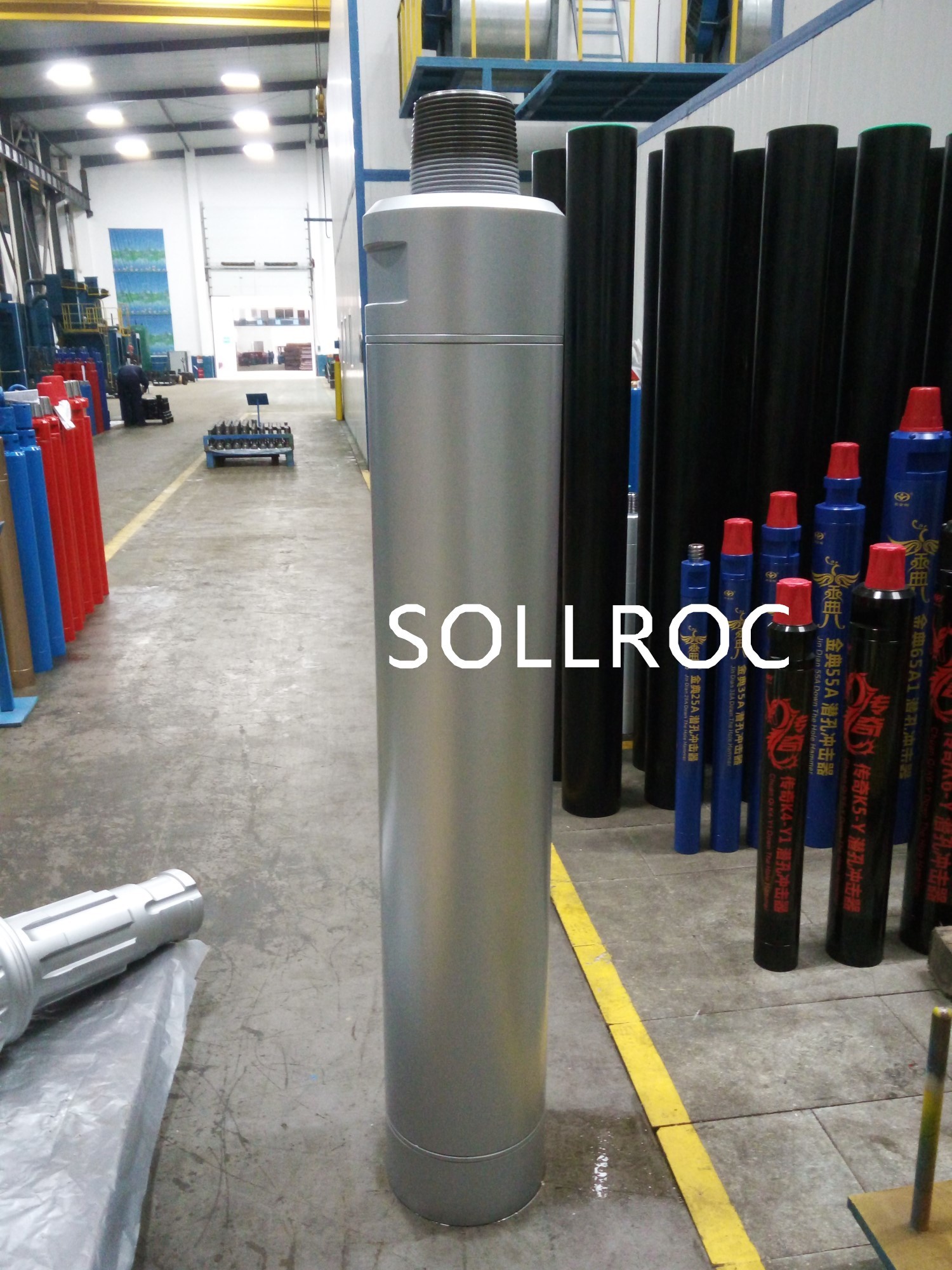 Full Size Water Well Drilling Hammer Black Color With Shank SD Series