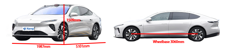 4 Wheel Electric Car Weilai NIO ET7 Sedan High Speed Dual Motor For Family
