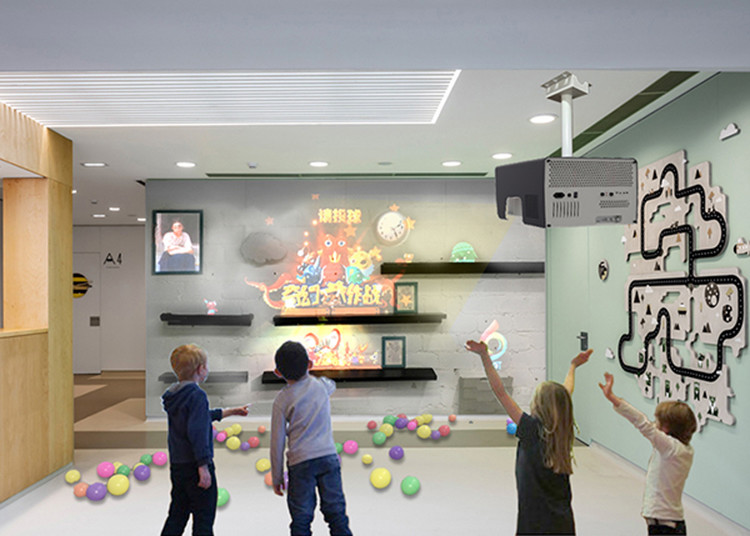 Ball Interactive Projector Games 2.66 x 1.5 m with Wireless Mouse Keyboard