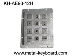 China Rear Panel Mounted Brused Surface Industrial Keypad 12 Keys , One Year Warranty wholesale