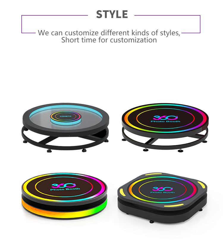 Automatic Slow Motion 360 Photo Booth Platform Remote Control for Wedding