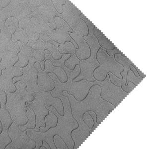 China Patterned Embossed Polyester Microfleece Fabric 220gsm wholesale