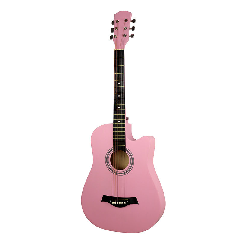 China Guitars for Sale 6 String 38 inch Acoustic Guitar 40" Advancing Student Cutaway Acoustic Electric Guitar(AF238CE)