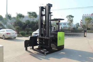 China Powered Reach Lift Forklift / Counterbalance Reach Truck Pu Solid Tire Custom Color wholesale