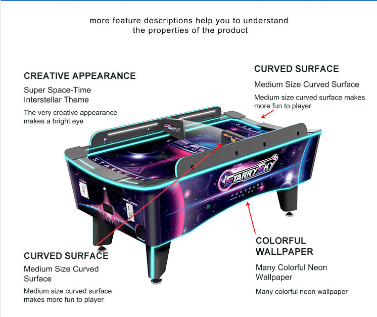 Classic Indoor Sport Game Machine Air Hockey Table 1 Year Warranty