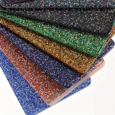 Perspex Marble Board Purple PMMA Plastic Glitter Acrylic Sheet for Decor